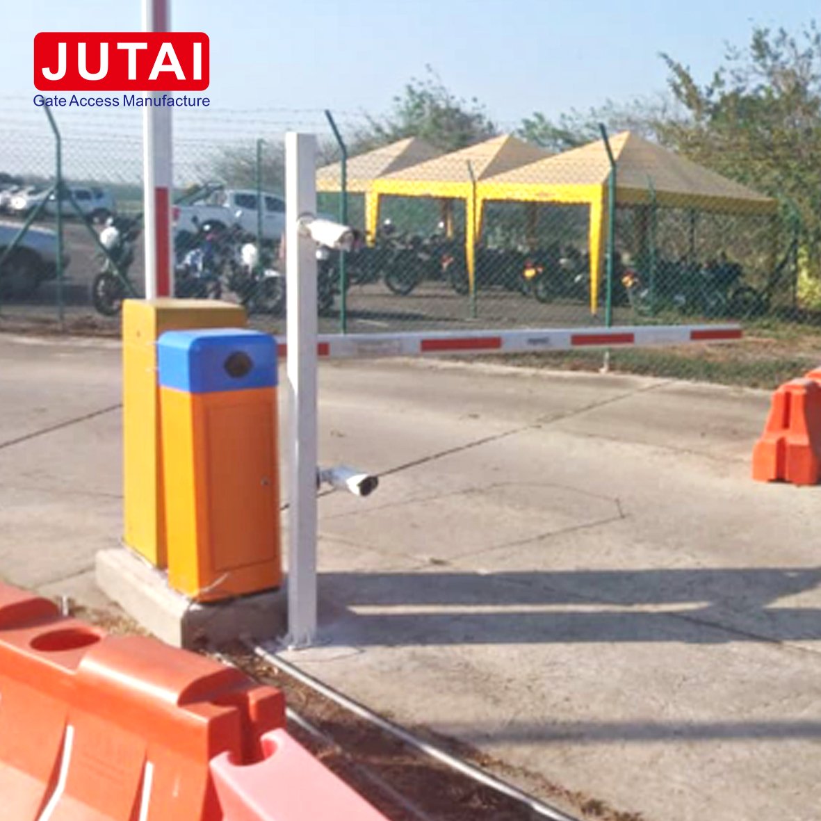 Parking Barrier Gate Operator with 6s 4.5m Arm working For Parking System 